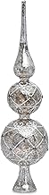 SIKORA SP4S Large Christmas Tree Topper - Glass with Silver Decoration