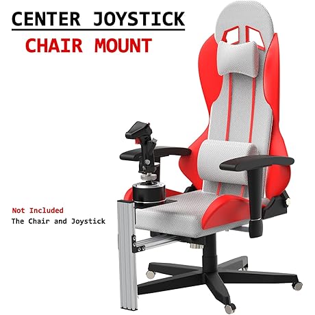 EG STARTS Flight Sim Chair Mounts Center Joystick Chair Mount for Thrustmaster T-Flight Hotas 4