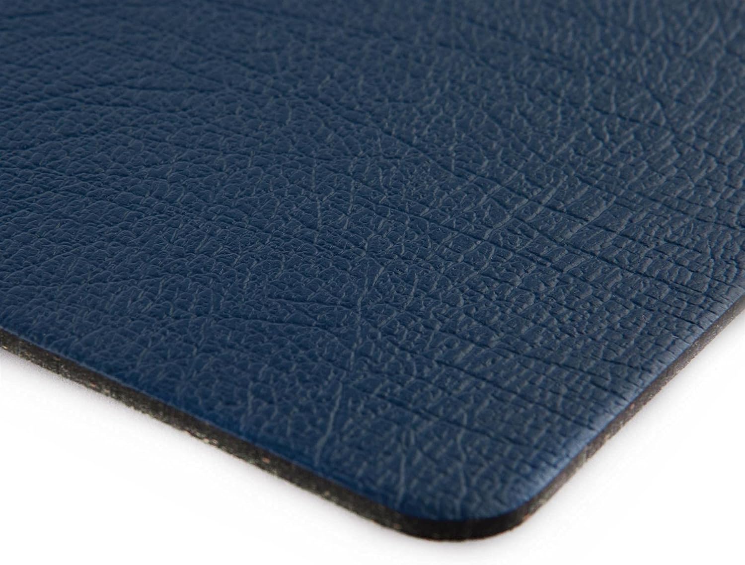 Coaster Set of 6 Royal Blue Coasters (10cm x 10cm x 0.03 cm) Presented in a Gift Box. Made in The UK from Recycled Leather by Lara-May - Image 3
