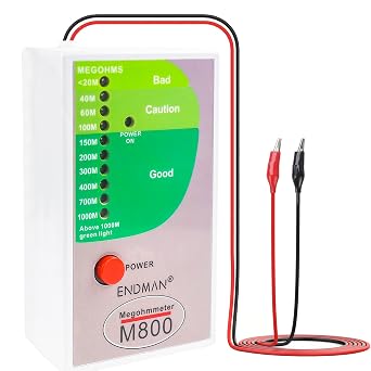 650V 0-1000Megohms Electronic Insulation Tester Megohmmeter