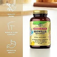 Vista 4 de SOLGAR Boswellia - Tapas vegetales de extracto de resina, 60 CT