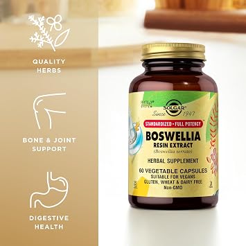 SOLGAR Boswellia Resin Extract Vegetable Caps, 60 CT