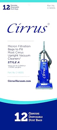 ProGrade Style A Upright Vacuum Bags Fit All Cirrus & ProGrade Models | Part 14005 | 12 Bags