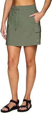 Avalanche Women's Cargo-Style Hiking Skort, Quick Drying Tennis/Golf Skirt with Inner Bike Shorts, Pockets