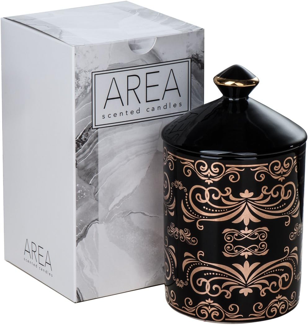 Scented Candles by Area. 100% Soy Wax Aromatherapy Candle- Loft Design (Rose Scent)