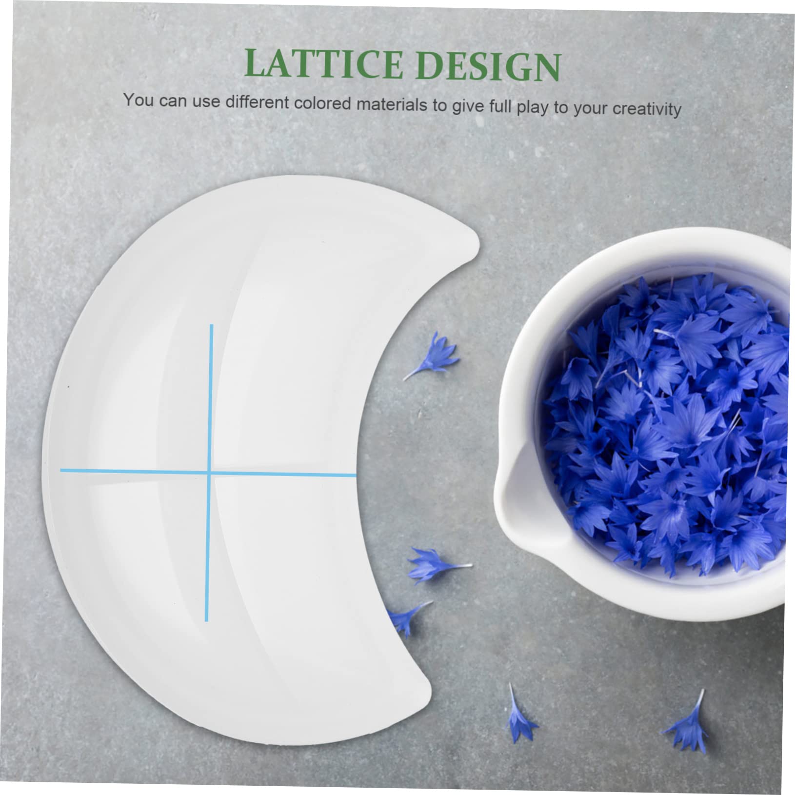 DOITOOL 5 Piezas Molde de Silicona para Plato Lunar Molde para Almacenamiento de Joyas Resistente y Duradero Regalo para Amantes del Arte y Decoración del Hogar