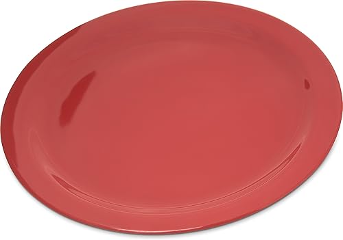 Miniatura 4 de Carlisle FoodService Products Dallas Ware - Plato de plástico reutilizable con borde para bufés, hogar y restaurantes, melamina, 10.25 pulgadas,