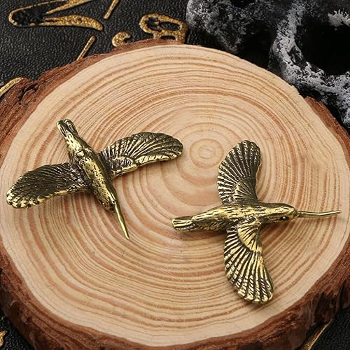 Miniatura 3 de 2 piezas Fengshui ornamento chino Feng Shui pájaro de escritorio decoración de pájaro figura de escritorio pájaro té mascota pájaro escritorio latón