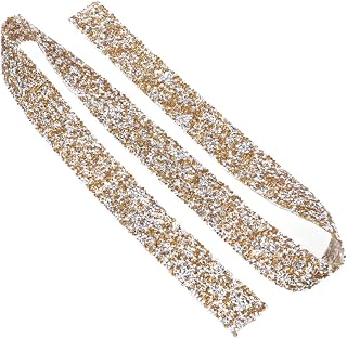Rhinestone Mesh Adhesive Trim for Wedding and Accessories Hot Melt Crystal Chain for Bridal Veils Costumes and Craft Projects