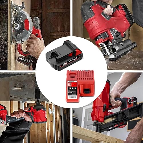 Miniatura 6 de SKYON Kit de batería y cargador de 18V 4.0Ah 72Wh 48-11-1820 compatible con Milwaukee 18V M-18 48-11-1820 2.0Ah 36Wh 48-11-1815 1.5Ah 27Wh 18V