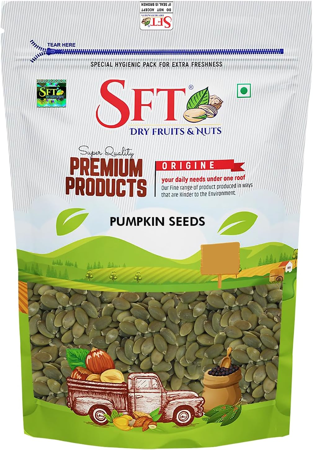 SFT Pumpkin Seeds 500g - AAA Grade Seeds for Eating | Protein Rich Seeds | Healthy Diet Snacks | Rich in Protein