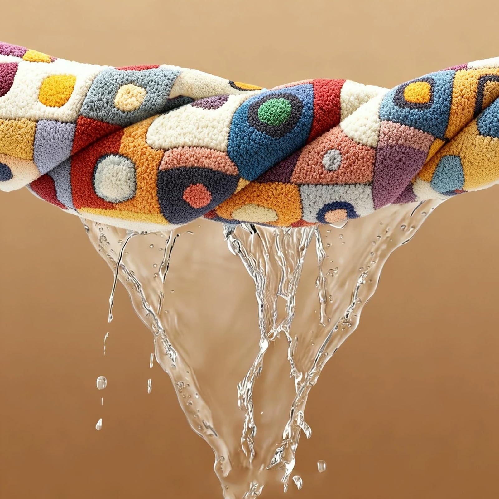 Badematte, rutschfeste, weiche Badematte, saugfähig, weicher, Dicker Badteppich für Badewanne, Duschboden, bunt, maschinenwaschbar(50x80cm(19.7x31.5inch))