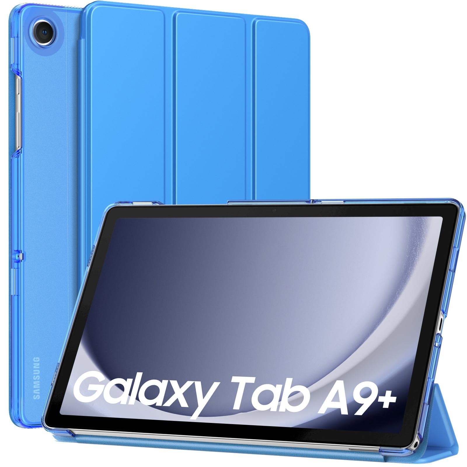 MoKo Custodia Protettiva Rigida per Tablet, Compatibile con Galaxy Tab A9+/A9 Plus 11" 2023, Copertura in Due Scanalature con Chiusura Magnetica, Auto Spegnimento e Accesione, Ultra Sottile e Leggero