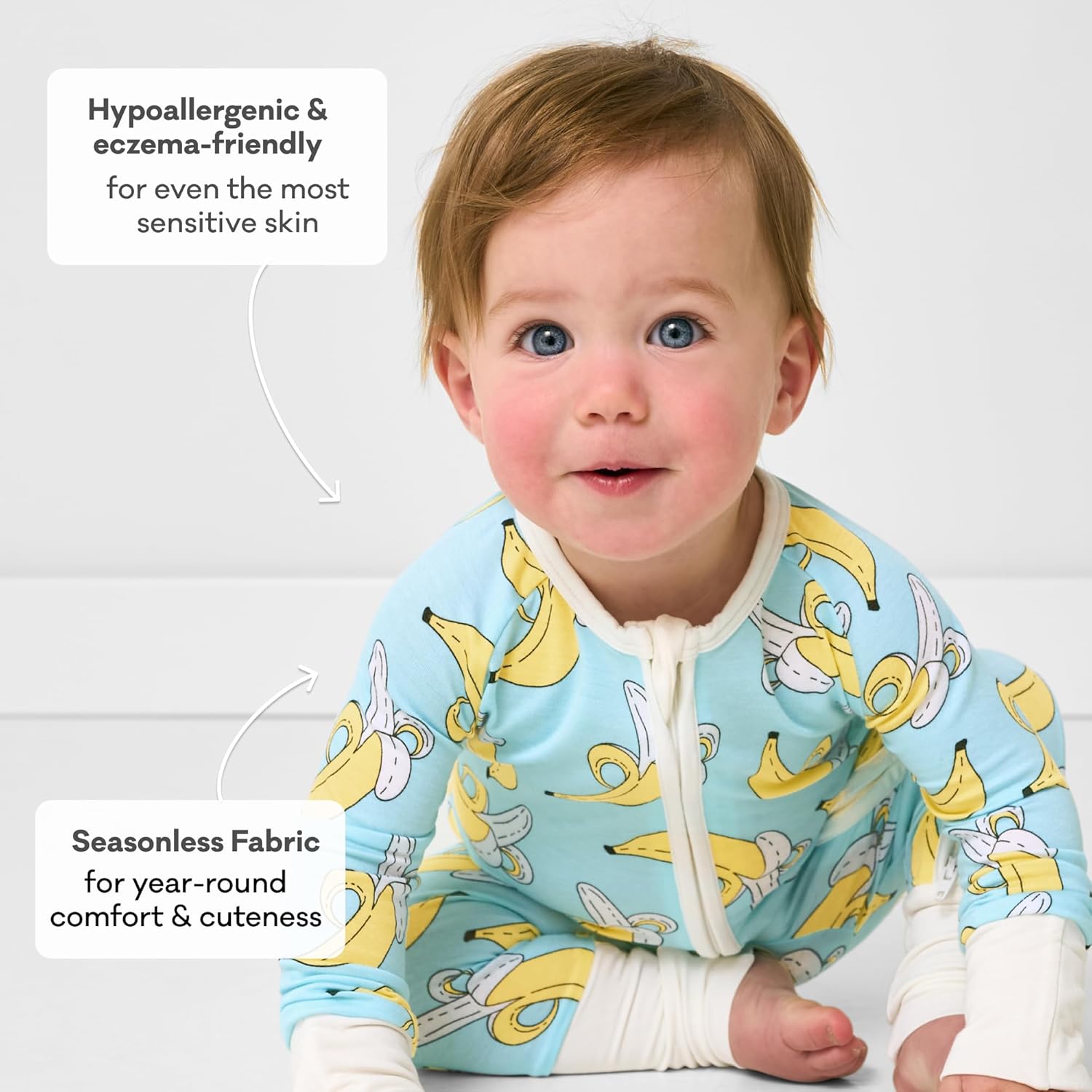 Little Sleepies Pajamas for Baby Boys & Girls, Viscose from Bamboo Baby Pajamas, Preemie & Newborn Sleepers, 2-Way Zipper PJs - Image 7