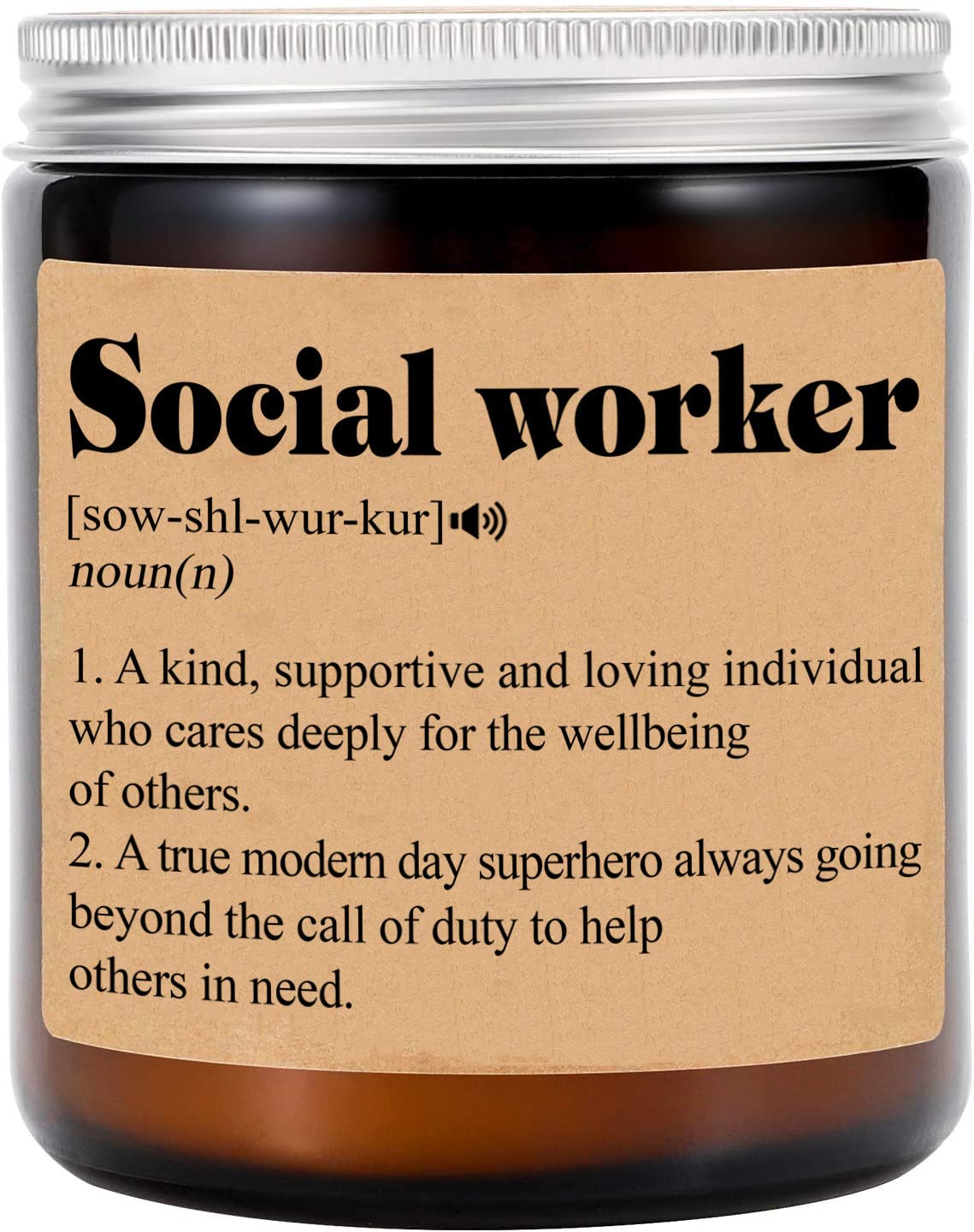 Social Worker Gift Candle - Social Worker Definition Candle Gift - Appreciation Gift - Thank You Gift Candle - Coworker Gift Candle