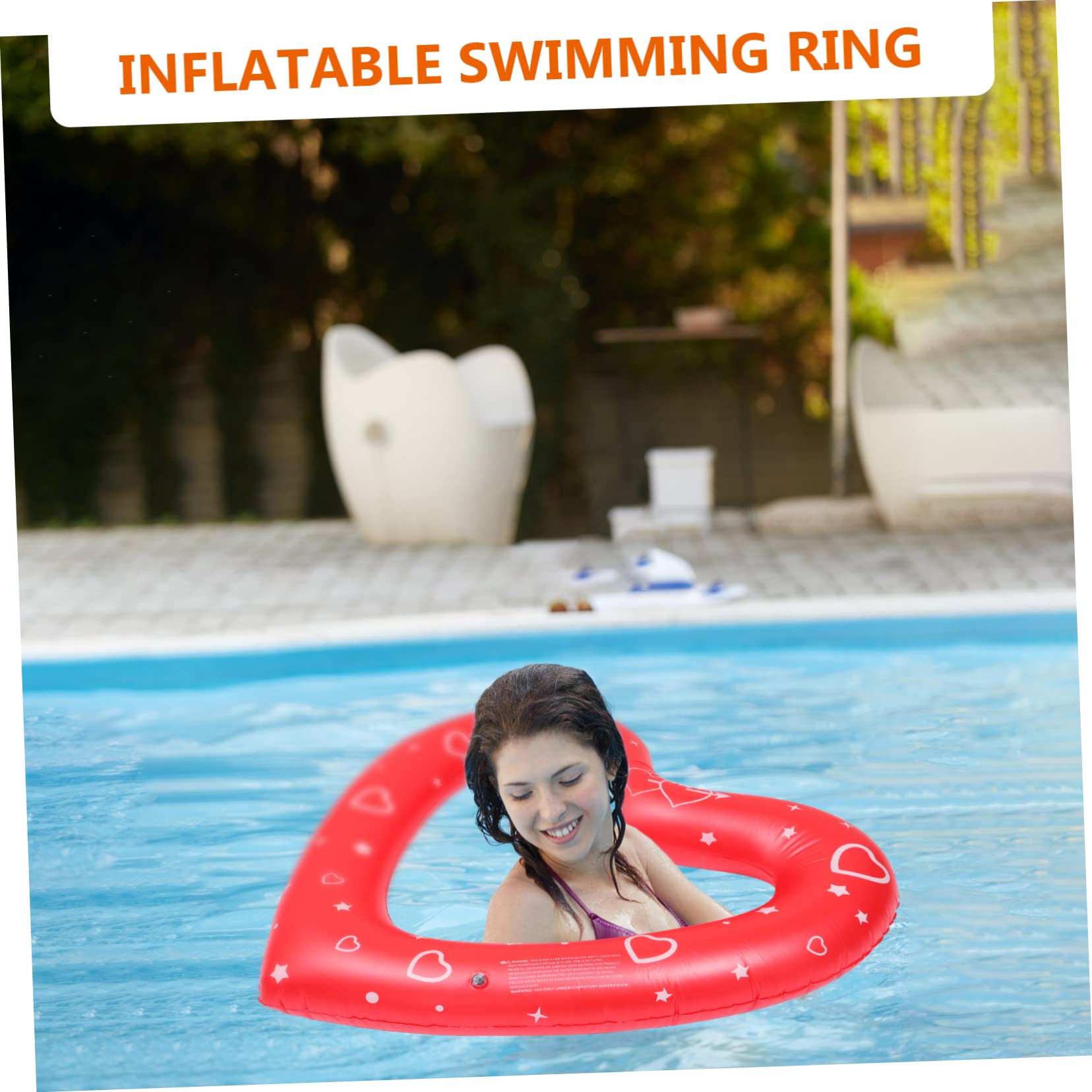 BESTonZON Anneau De Natation d'amour Jouets De Piscine D'Été Flotteur De Piscine Piscine pour Enfants Piscine Gonflable Chaise Longue De Piscine De Bronzage Flotteur De Piscine en