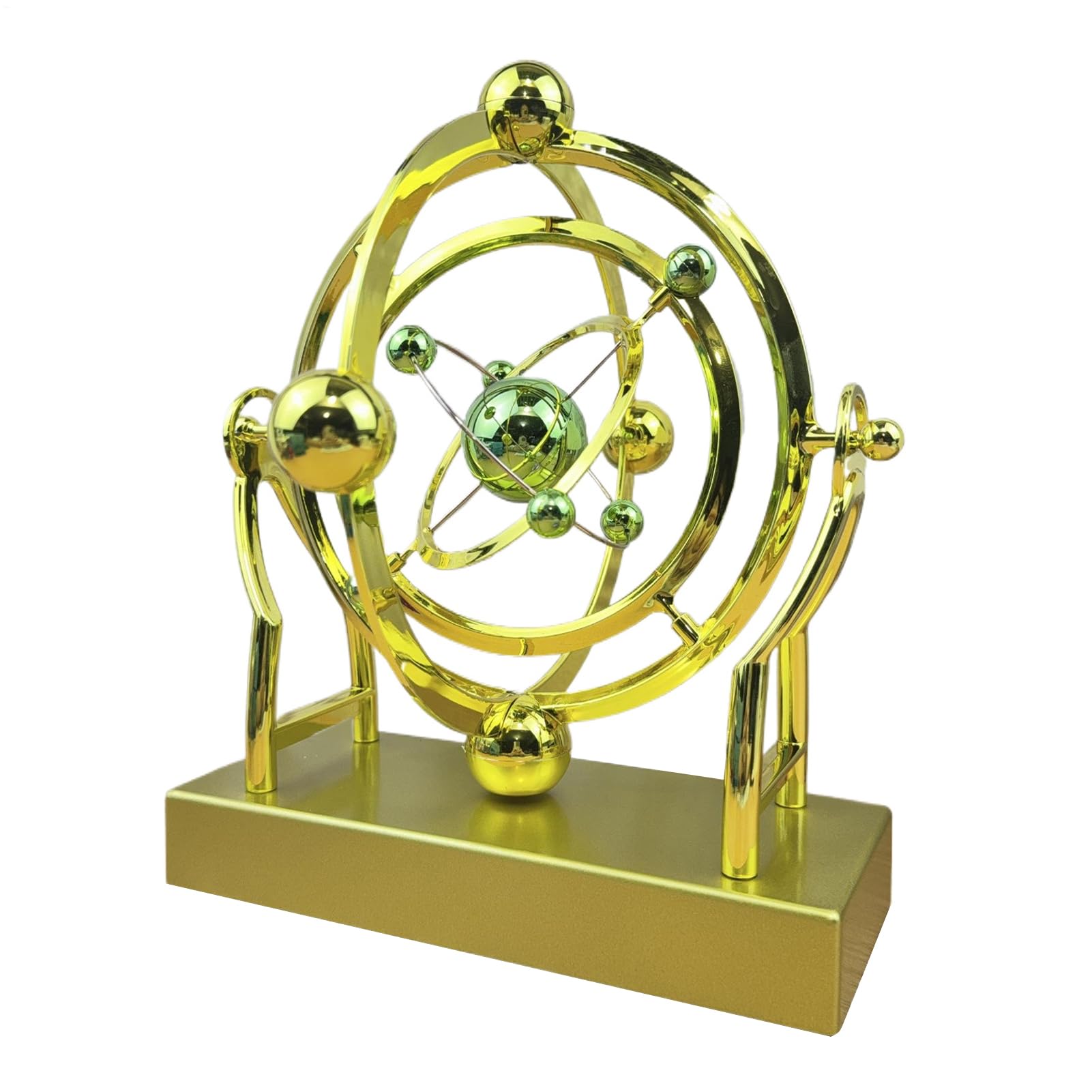 Creative Cosmic Celestial Chaos Ornaments, Perpetual Motion Toy, Physics Mechanics Gadget, Educational Desk Display, Hypnotic Spin-ning Motion, 24x20cm, For Bedroom, Bedside, Home, Adults, Kids