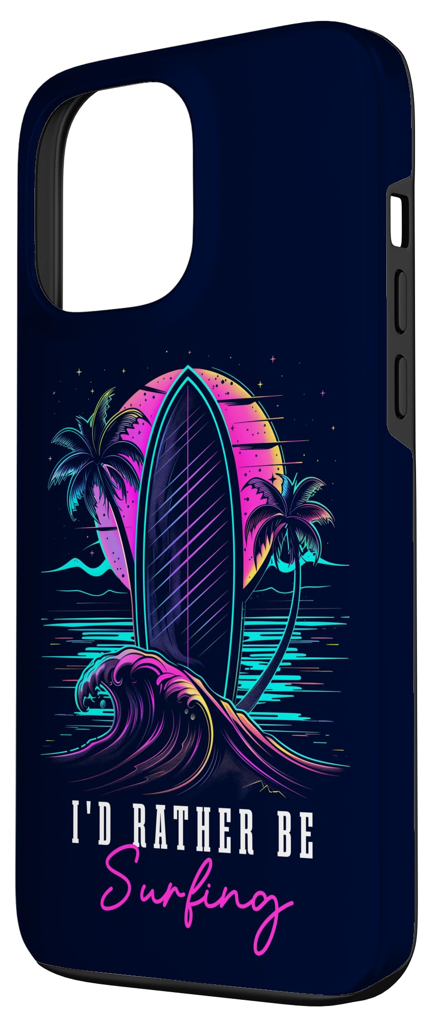 Surf Retro Wave Surf Board Beach Surfer Custodia per iPhone 13 Pro Max