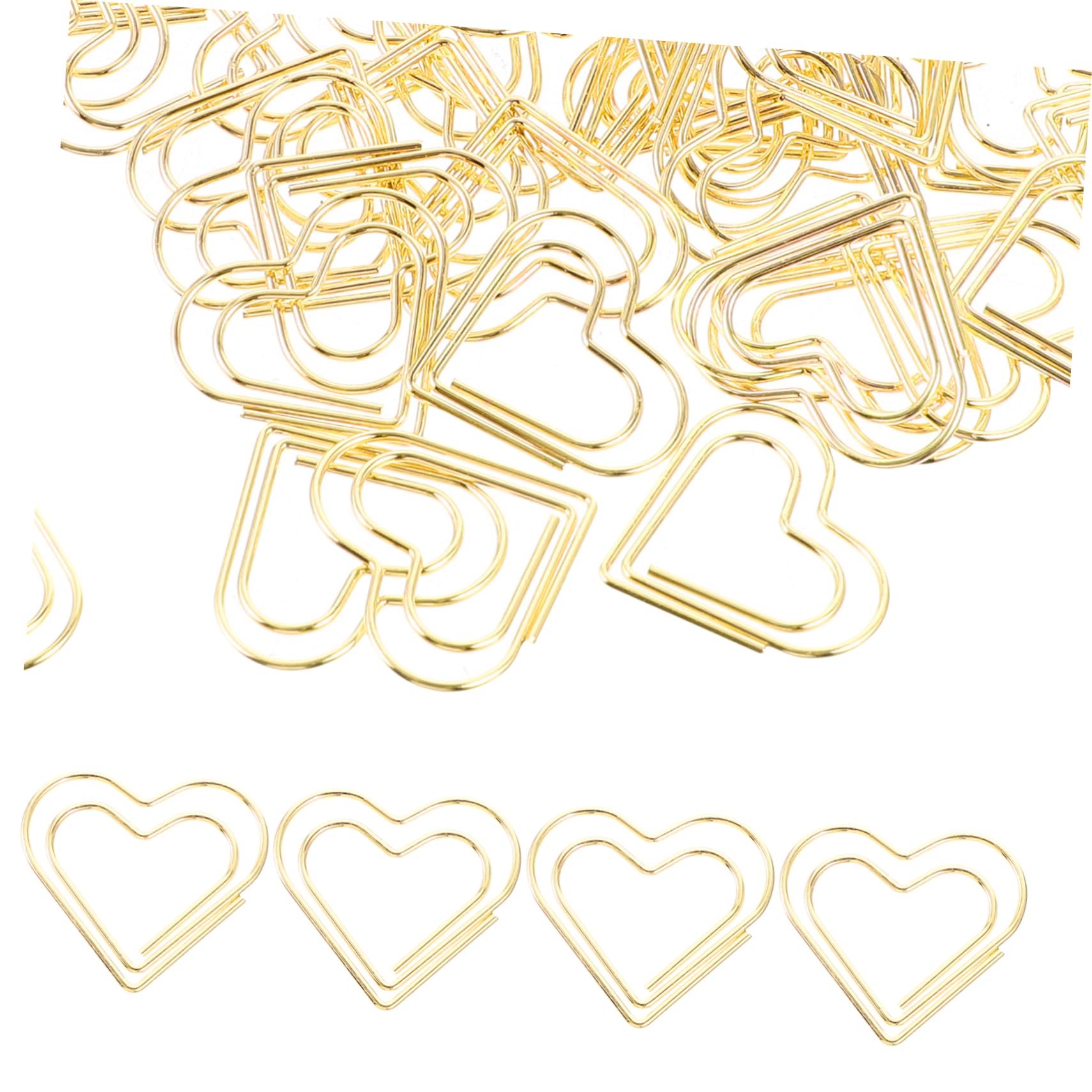 3 Ensembles Trombones Forme De Cœur Clips Pratiques Pour Documents Photos Et Notes Accessoires De Adorables Et Décoratifs 100 Pièces * 3