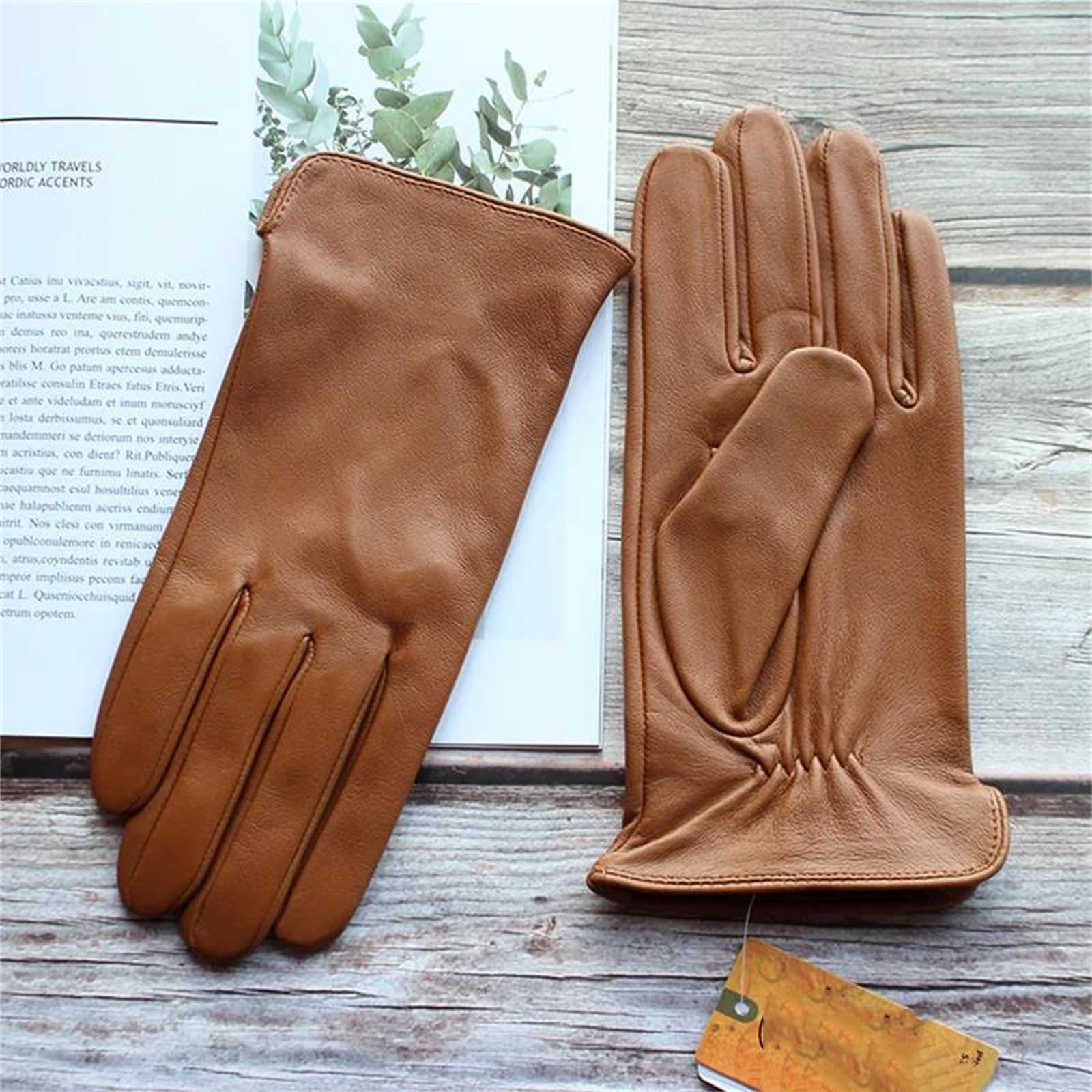Guantes de piel de oveja auténtica para hombre, delgados, sin forro, para pantalla táctil, mensajes de texto, verano, conducción, motocicleta, equitación