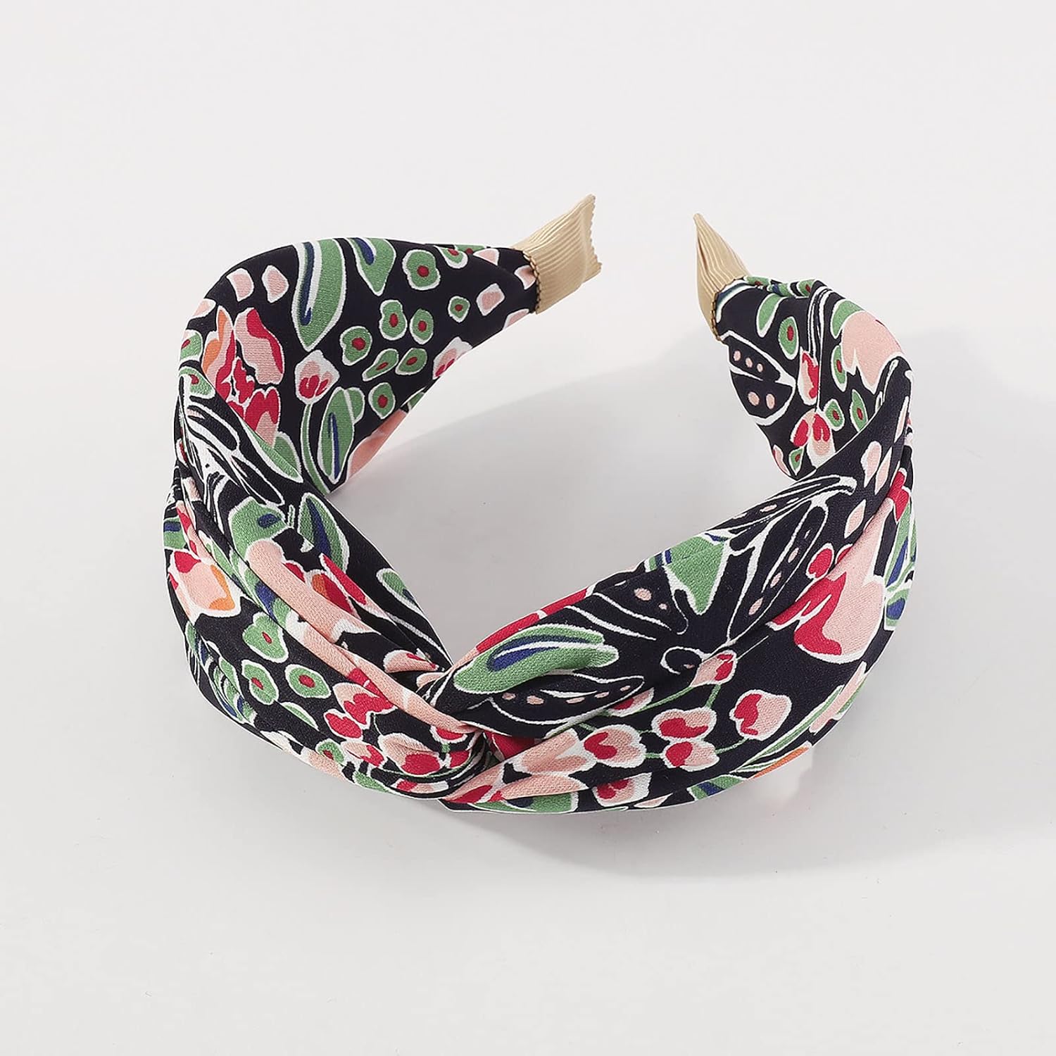 4 Pack Floral Printed Knotted Headbands for Women - Image 7