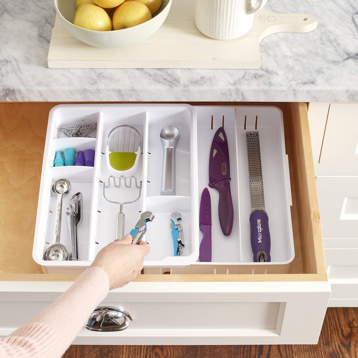 YouCopia DrawerFit Expandable Kitchen Tool & Gadget Organizer