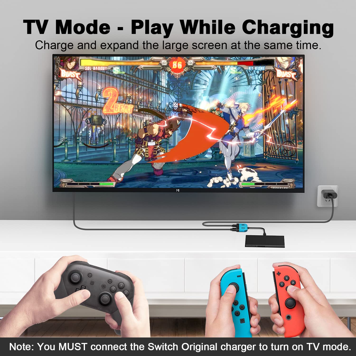 Tendak Adaptador USB C a HDMI para Switch Tipo C a 4K HDMI Convertidor USB 3.0 PD Puerto de Carga 3 en 1 USB-C HUB para Nintendo Switch/Switch OLED, MacBook Pro, Samsung S22, Huawei Mate 30 (Azul)