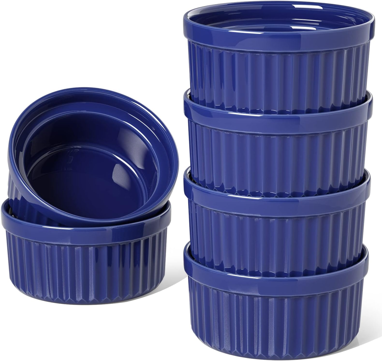 Souffle Dishes, Ramekin Set for Creme Brulee