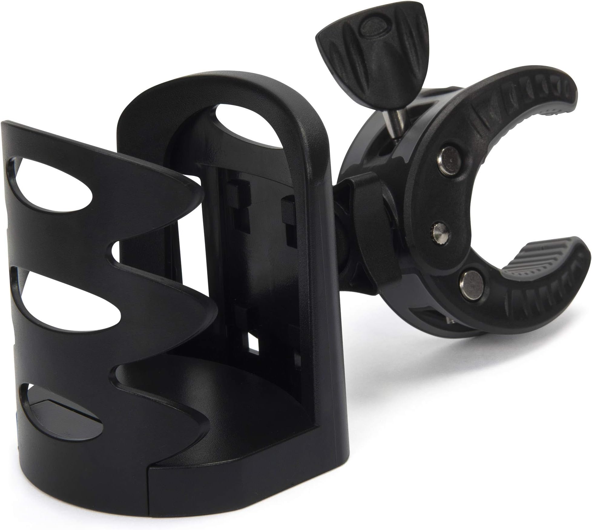 Wheelchair Cup Holder, Clip On for Walker, Rollator, Mobility Scooter, Power Chair Cup, Clamp Attachment