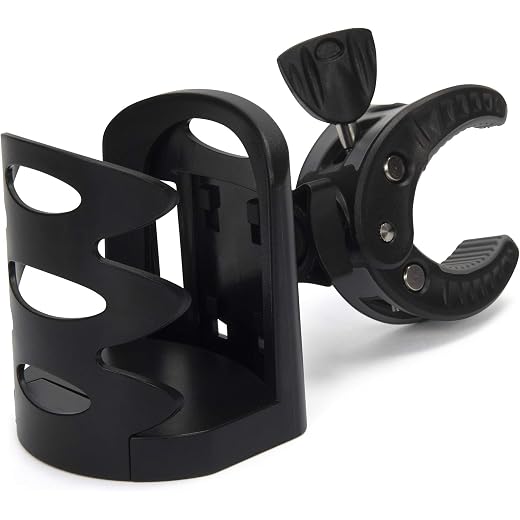 Wheelchair Cup Holder, Clip On Cup Holder for Walker, Rollator Cup Holder, Portable Universal Cup Holder for Chair, Mobility Scooter, Power Chair Cup Holder, Walker Cup Holder, No Tools