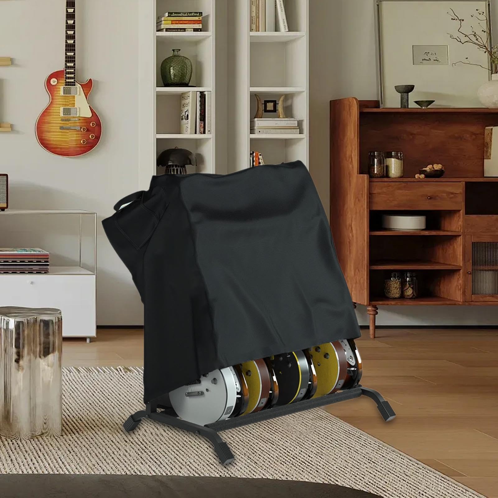 Housse Support Guitare Multiple - Protection ÉTanche Et Anti-Poussière, Capot De Support Au Sol Pour Guitares, Sac De Rangement Robuste | Accessoire Pratique Pour Guitares ÉLectriques, Acoustiques