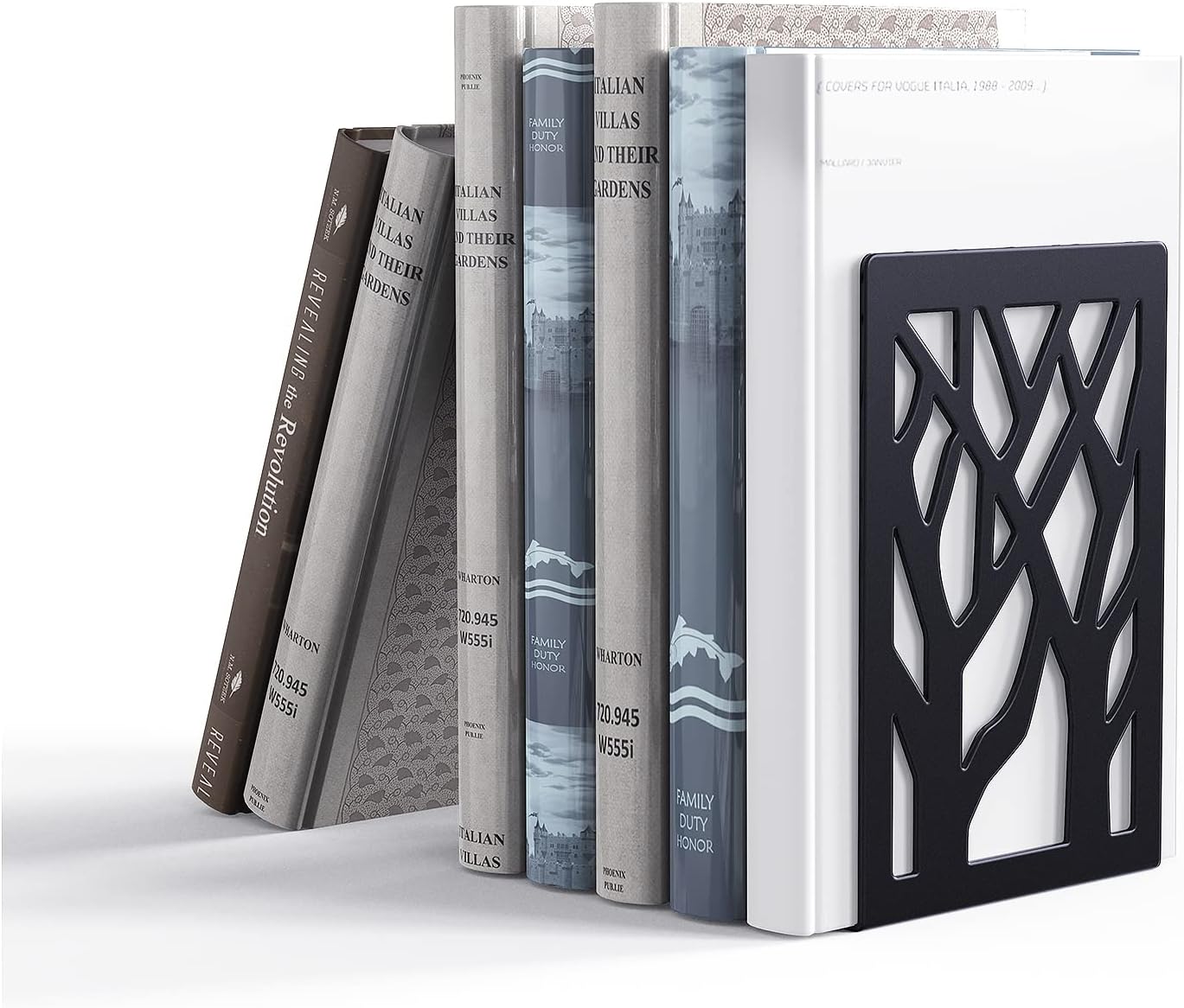 Metal BookendsHeavy Book Ends for Shelves,Book Shelf Holder Home