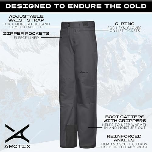 Miniatura 3 de Arctix - Pantalones de nieve para niños, con refuerzo en las rodillas y la parte trasera