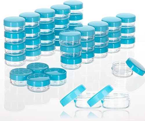 Miniatura 18 de ZEJIA Contenedores de muestra de 0.11 onzas con tapas, 200 frascos de muestra pequeños, recipientes de cosméticos de maquillaje de 0.11 onzas