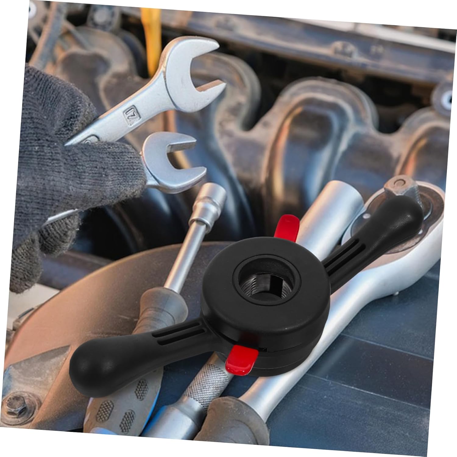 Gatuida Car Wheel Balancer Wing Nut Tool Quick Release Mechanism for Efficient Tire Changes Pitch Compatible Versatile Construction for