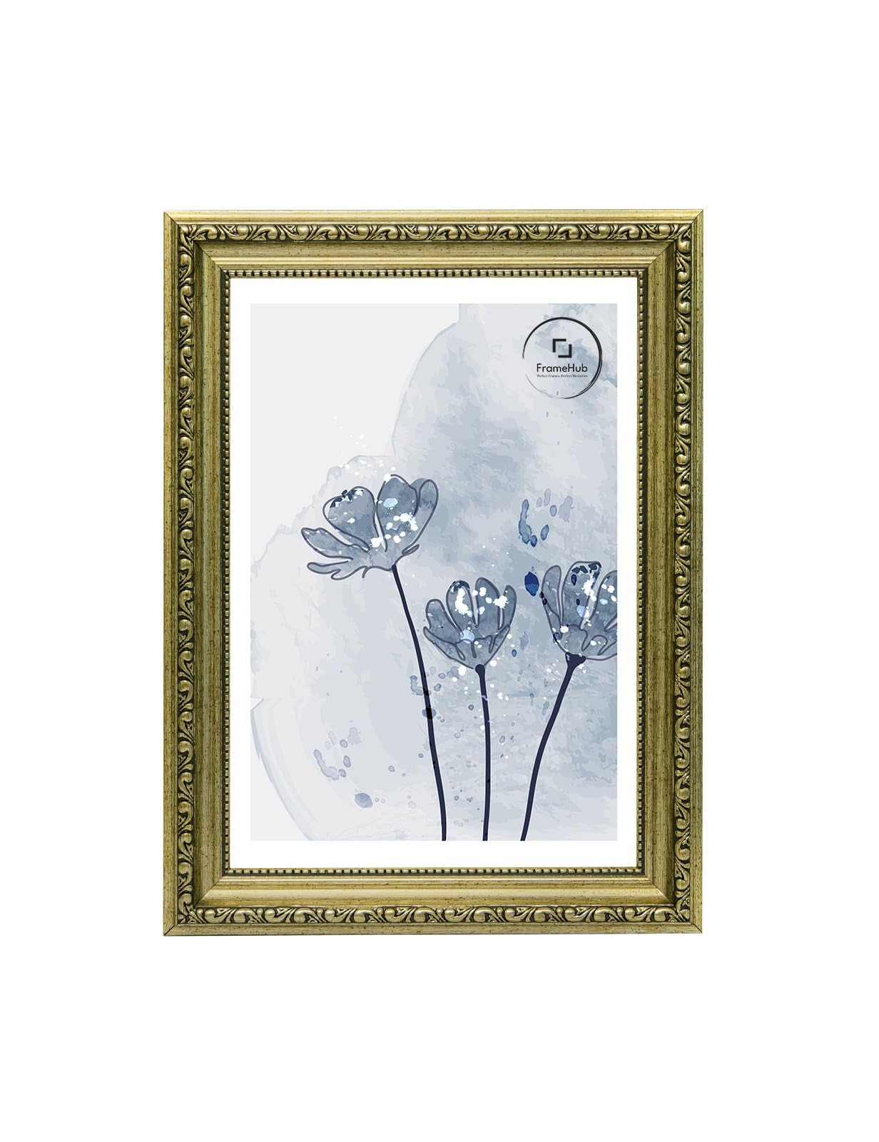 FrameHub Traditional Ornate Shabby Chic POSTER PICTURE PHOTO FRAME A1 A2 A3 A4 A5 GOLD (Antique Gold, A4