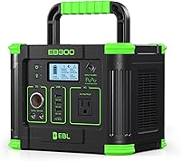 EBL EB300 288Wh Portable Power Station 330W Solar Generator Pure Sine Wave 600W Peak Wireless Charging SOS Light for Camping CPAP RV