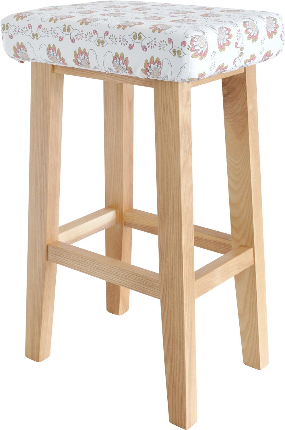 Rene Dew Stool, Pink, Size: Approx. 14.2 x 23.6 x 10.2 inches (36 x 60 x 26