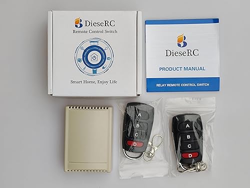 Miniatura 10 de DieseRC Interruptor de control remoto inalámbrico universal de 433 Mhz, radio frecuencia segura CC 6 V 12 V 24 V 30 V 10 A 2 canales Relé receptor