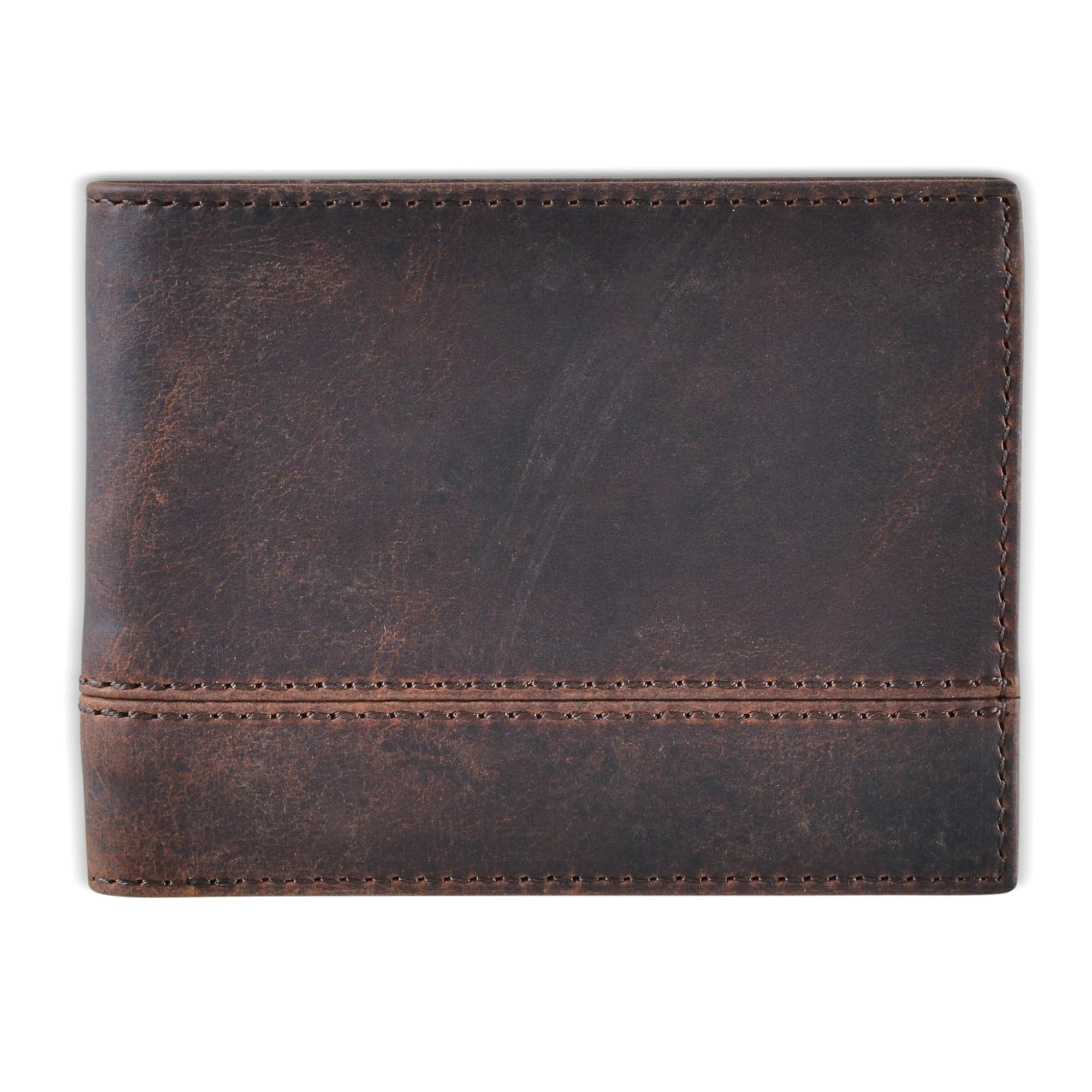 Rfid Leather Wallet | The Respected Gentlemans Bifold Slim for Men | Travel Secure RFID Blocking | Mens Full Grain Leather Wallet with Removable ID Credit Card Holder