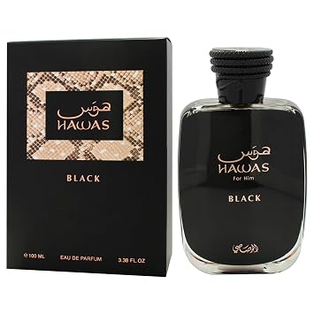 Hawas Black by Rasasi for Men - 3.38 oz EDP Spray