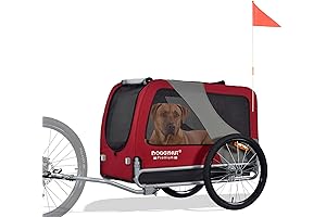 DOGGYHUT XL Pet Bike Trailer for Dogs Up to 100 lbs