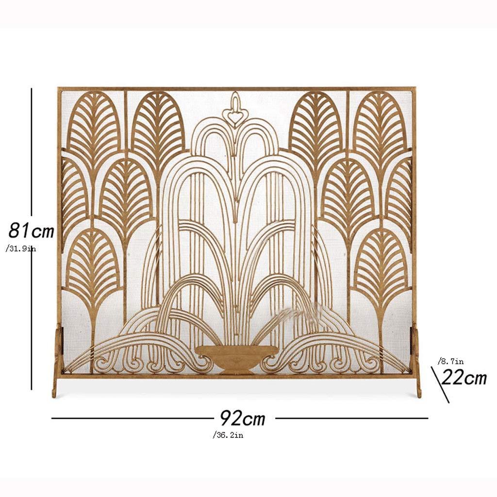 Paravento per camino, quadrato, parascintille, 205,7 x 233,7 cm (altezza x larghezza), ideale per la sicurezza e la protezione dalle scintille