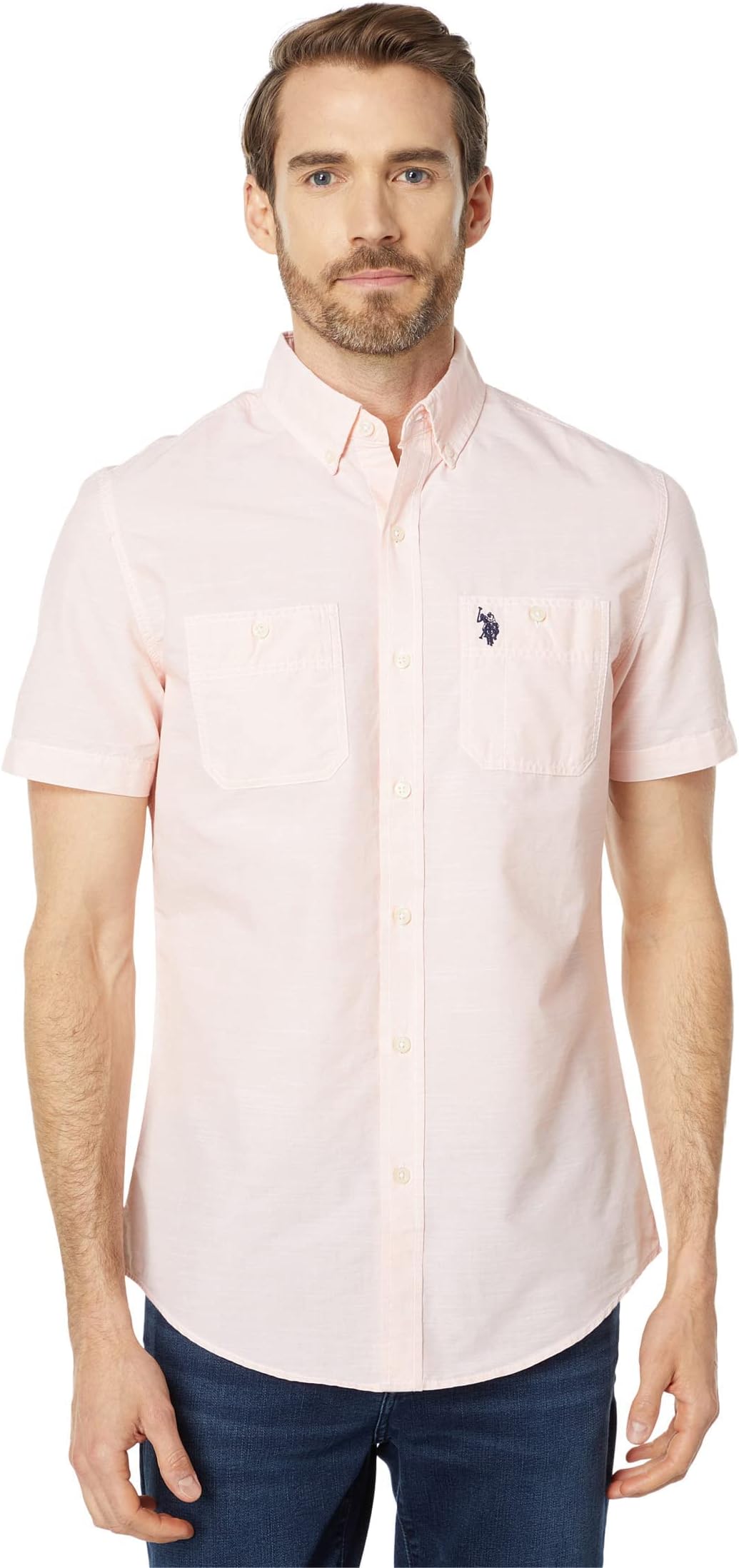 U.S. Polo Assn. Two Pocket Slub Plaid Woven