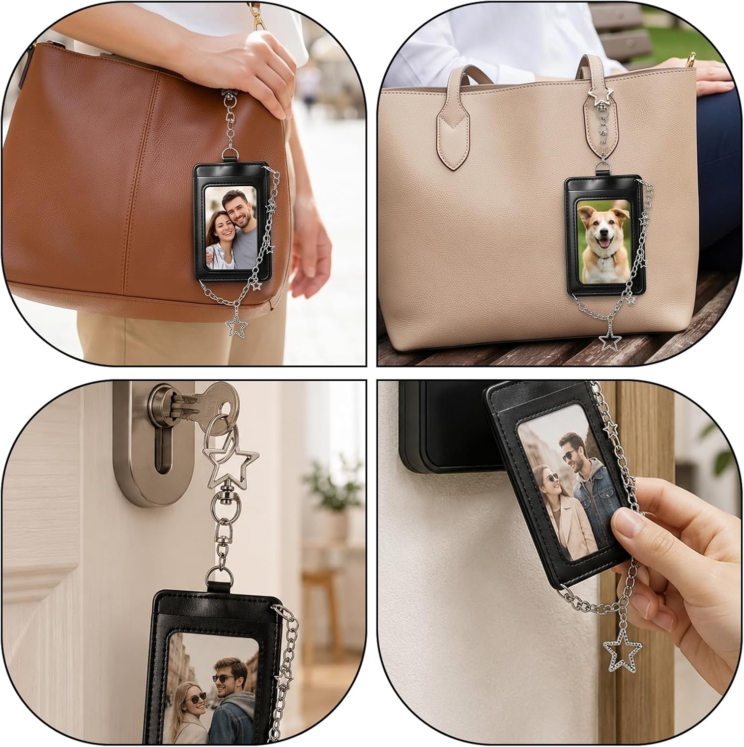 Photo Card Holder Keychain, Cute Photocard Keychain for Idol Photos image 2
