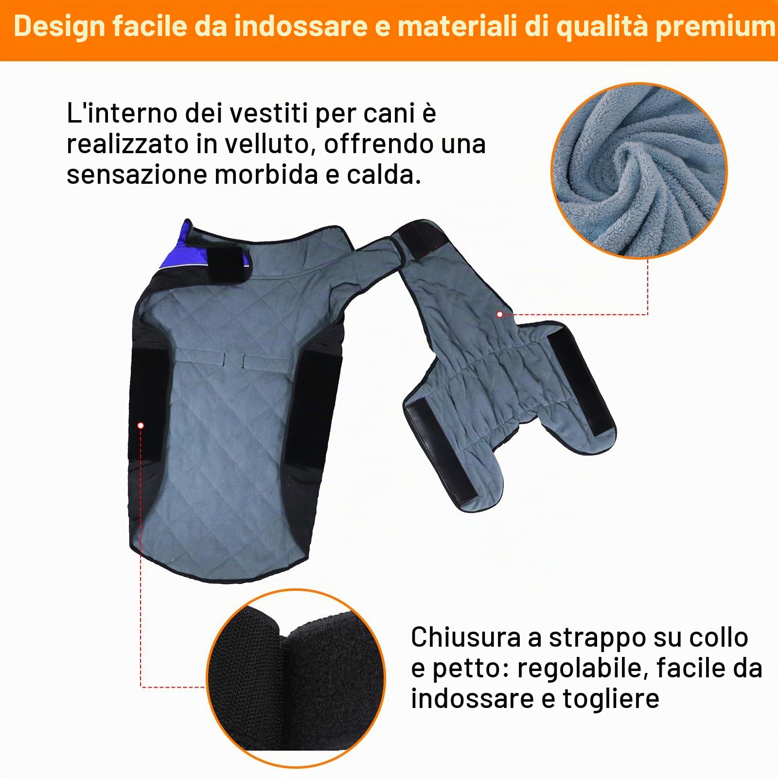 Cappotto per Cani Giacca Calda, Giacca Riflettente per Cani Abbigliamento Invernale Impermeabile per Caldo Gilet Antivento per Animali Domestici Costume per Canis di Piccola Taglia Media