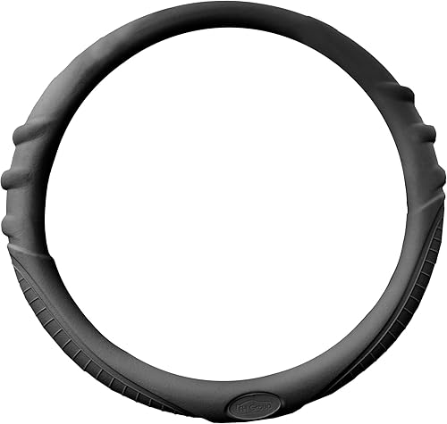 Cubierta para volante FH Group, color rosa, Negro