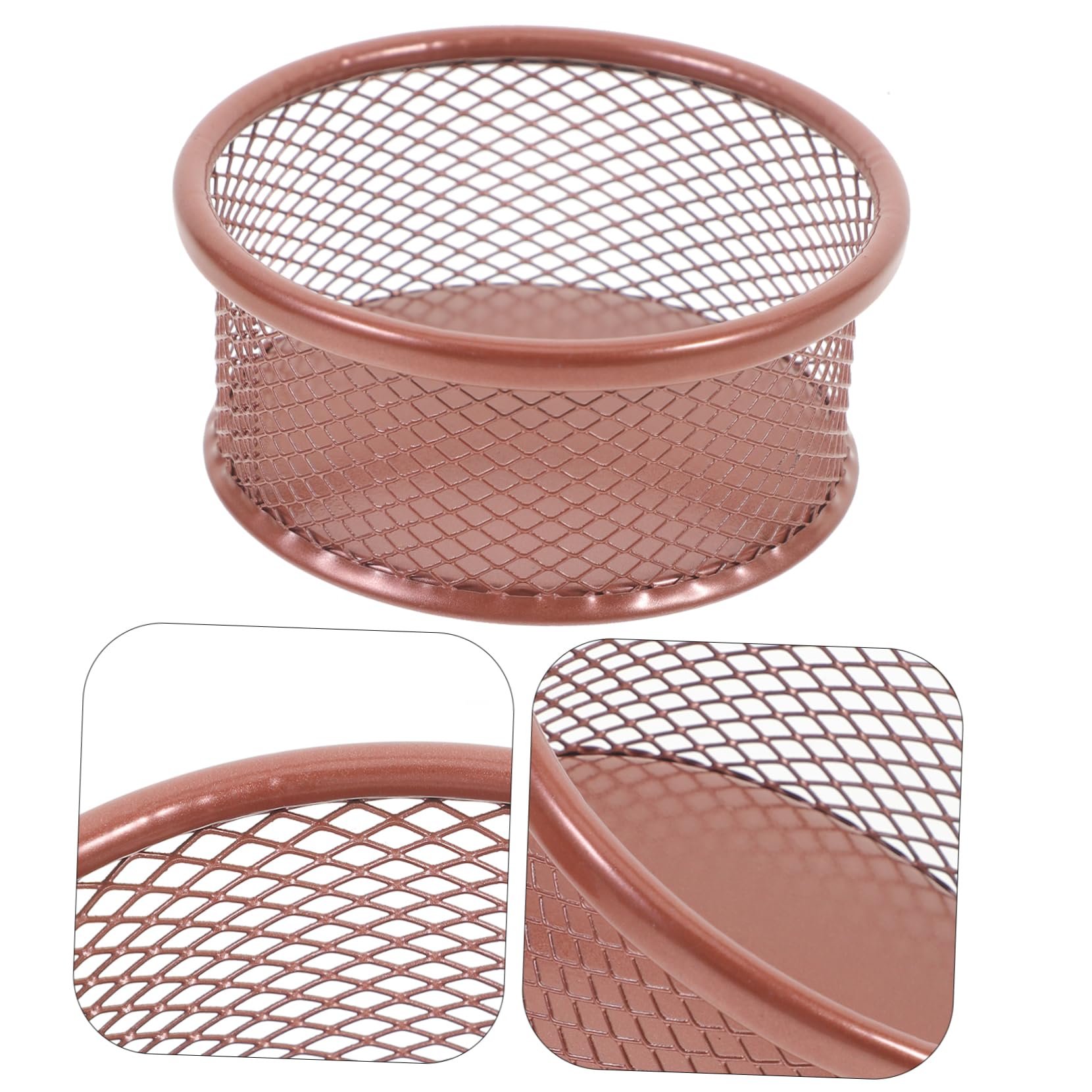 VILLCASE Lot De 5 Porte-trombones En Maille Pour Bureau En Fer Robuste Organiseur De Trombones De Bureau 4 Pièces X 5