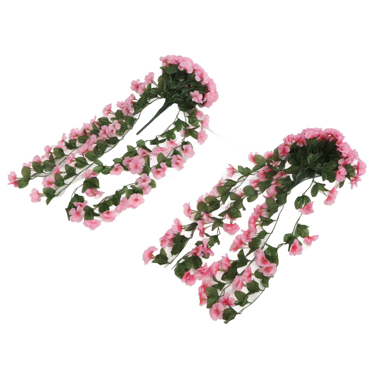 Fleurs artificielles violettes suspendre plastique patio intérieur pink