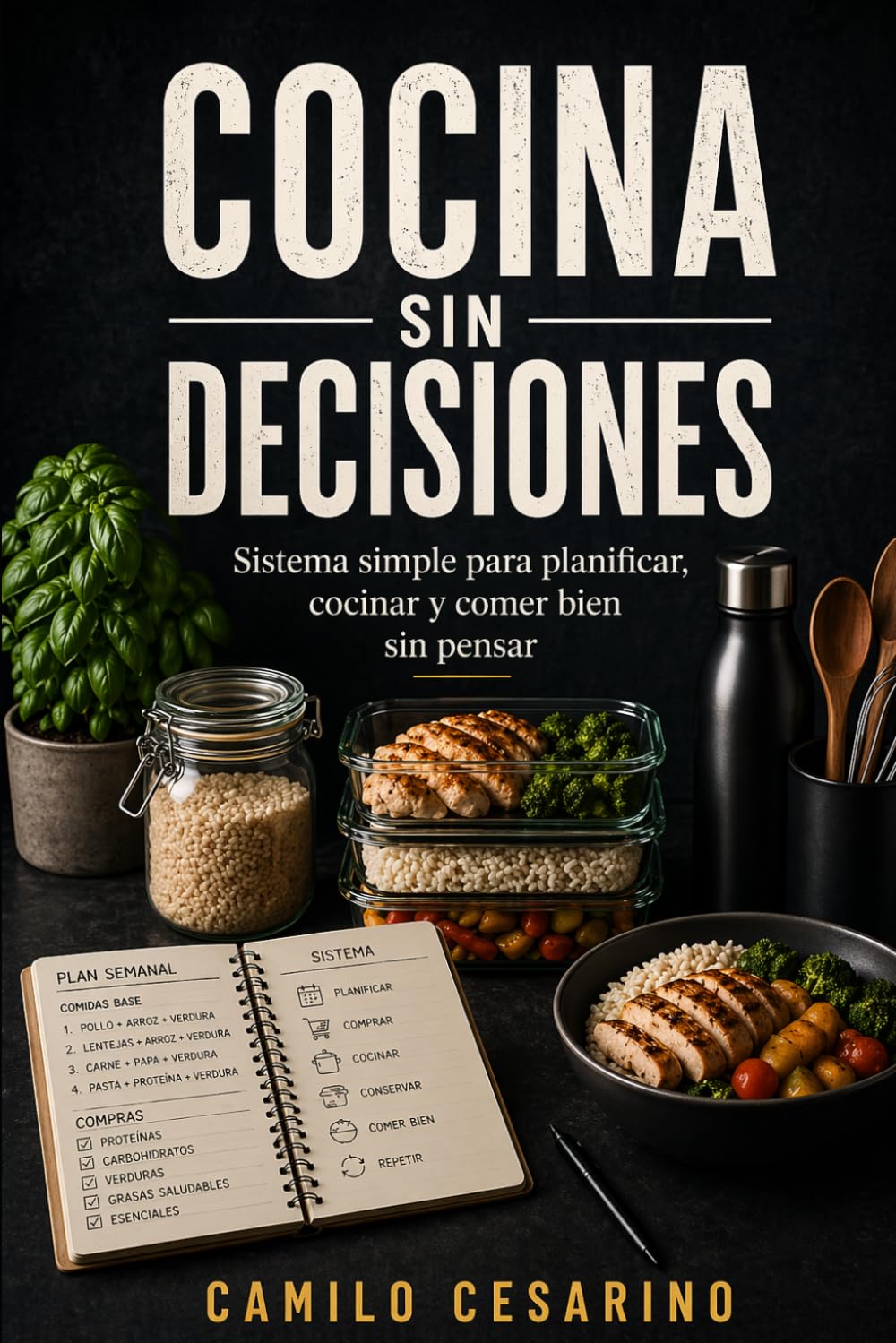Cocina Sin Decisiones: Sistema simple para planificar, cocinar y comer bien sin pensar (Crudo y Sin Filtro)
